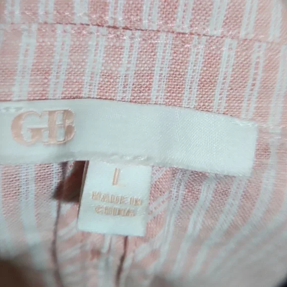 GB Pink/White Pinstripe SZ L Jacket - Picture 14 of 16